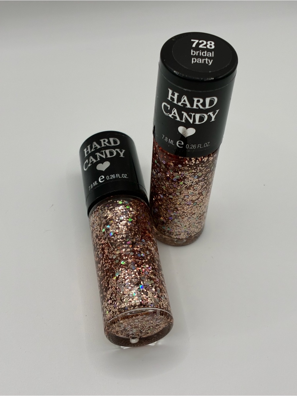 2-Pack Hard Candy Rose Gold Glitter Nail Color - 728 Bridal Party